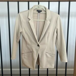 Lightweight One Button Tan Blazer